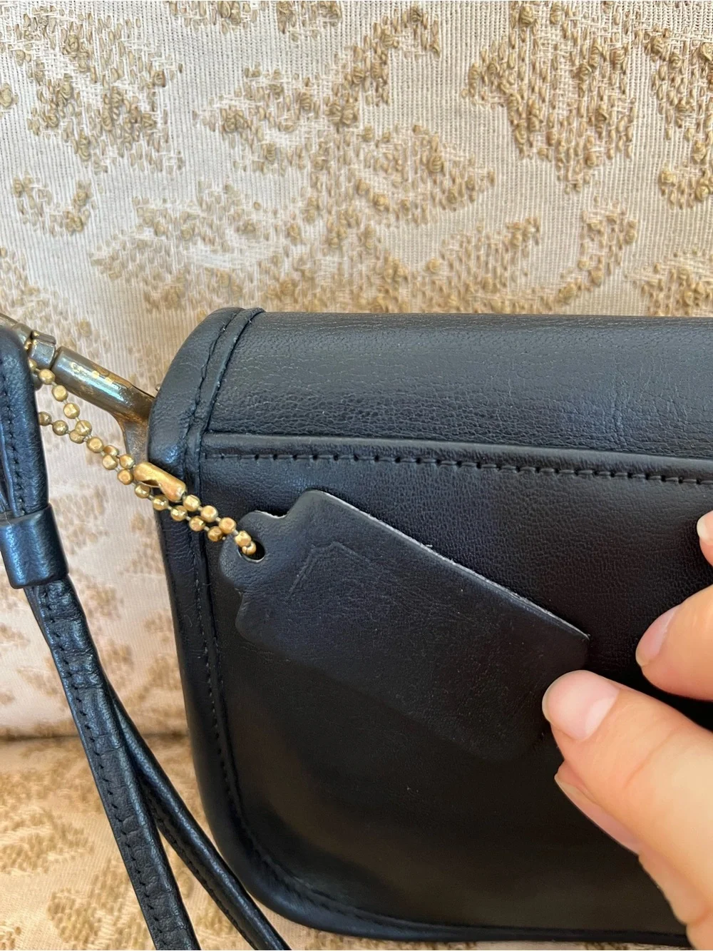 Vintage COACH Mini Clutch 9375 Precreed/Cartouche Black 1970’s New York City